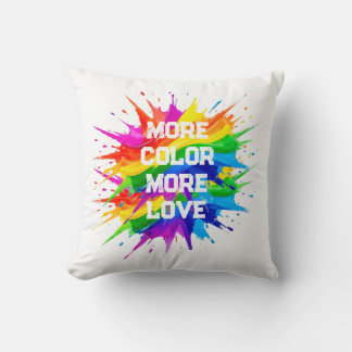 Regenboog Spetter Pride Maand Design Kussen