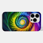 Regenboog Spiraal Uit iPhone Hoesje (Achterkant horizontaal)