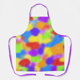 Regenboog Splodges Abstract Ontwerp - Schort