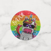 Regenboog Sprankels Eenhoorn Kleurrijke Glitter Fo Confetti (Kleine voorkant)