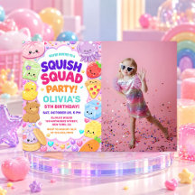 Regenboog Squishy Meisje Verjaardagsfeestje Foto
