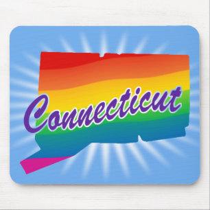 Regenboog Staat Connecticut Muismat