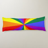 Regenboog Star Burst Patroon Lichaamskussen (Achterkant)