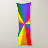 Regenboog Star Burst Patroon Lichaamskussen (Achterkant (Verticaal))