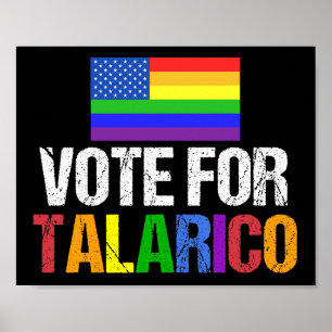 Regenboog Stem op Talarico 2026 Verkiezing Poster