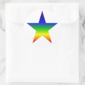 Regenboog ster stickers blad (Tas)