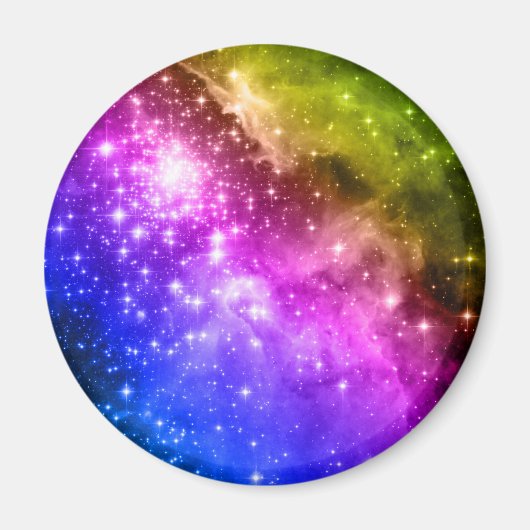 Regenboog sterren magneet (Voorkant)
