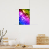 Regenboog sterren poster (Keuken)