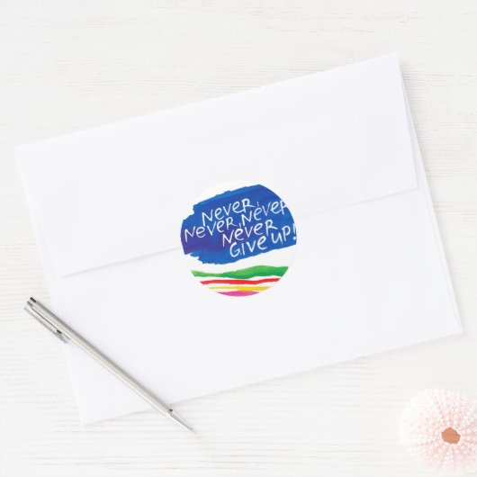 regenboog sticker (Envelop)