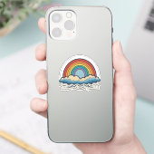 Regenboog Stickers verspreiden positiviteit & dive (Telefoon)