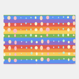 REGENBOOG STIP STREPEN INPAKPAPIER VEL