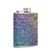 Regenboog Stippen Confetti kolf Heupfles (Rechts)