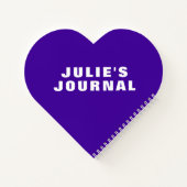 Regenboog Streep Kinderhart Notitieboek (Achterkant)