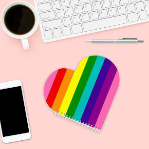 Regenboog Streep Kinderhart Notitieboek