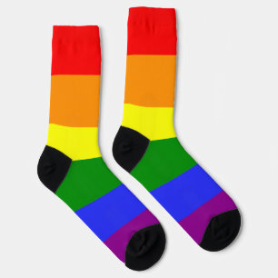 Regenboog streep LGBT 6 kleuren Pride Sokken