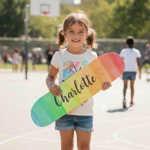 Regenboog Strepen Aangepaste Gepersonaliseerde Naa Skateboard