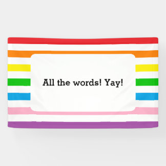 Regenboog Strepen! Banner