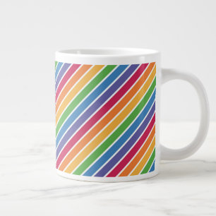 Regenboog Strepen Patroon Extra Grote Beker