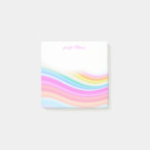 Regenboog Strepen Patroon Roze Maatwerk Post-it® Notes (Voorkant)