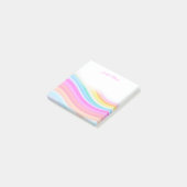 Regenboog Strepen Patroon Roze Maatwerk Post-it® Notes (Schuin)
