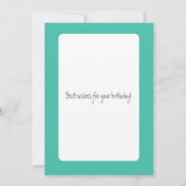 Regenboog strepen retro leuk patroon kaart (Achterkant)