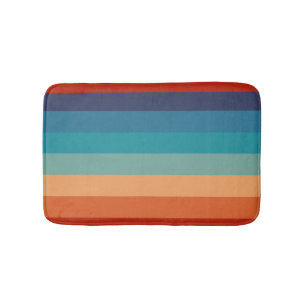 Regenboog Strepen Vintage Oude Stijl Geometrisch Badmat