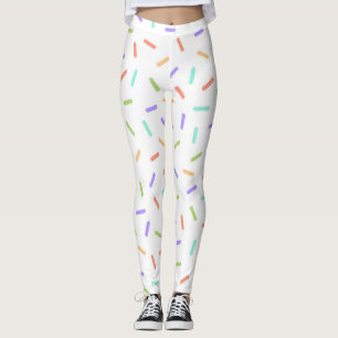 Regenboog strooit confetti leuk kleurrijk patroon leggings