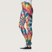 regenboog stropdas-kleurstof leggings (Links)