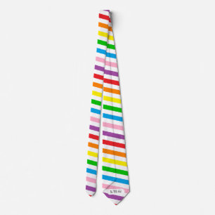 Regenboog stropdas met geheime boodschap