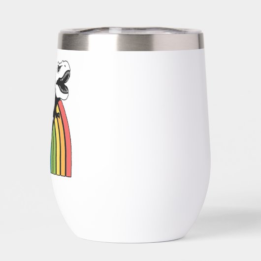 Regenboog T-Rex (Achterkant)