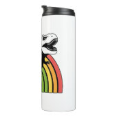 Regenboog T-Rex Thermosbeker (Geroteerd rechts)