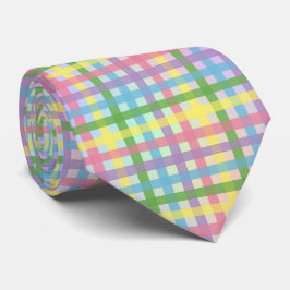 Regenboog Tartan Stripe Stropdas