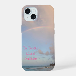 Regenboog telefoonhoesje iPhone 15 hoesje