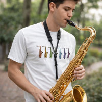 Regenboog Tenor Saxofoon Kleurig Muziekinstrument