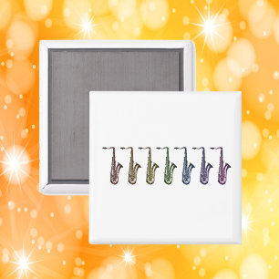 Regenboog Tenor Saxofoon Line-up Magneet