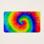 Regenboog Tie-Dye Alcohol Inkt Visitekaartje (Achterkant)