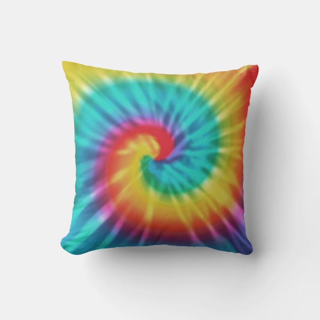 Regenboog Tie Dye Kussen (Voorkant)