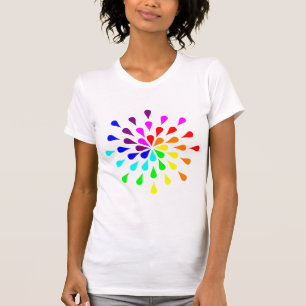 Regenboog traandruppels t-shirt