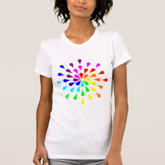 Regenboog traandruppels t-shirt
