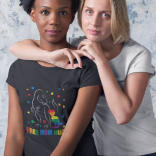 Regenboog trots gratis mama knuffels dinosaurus sc t-shirt