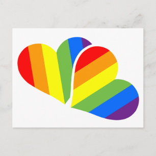 Regenboog trots Koppel Ansichtkaart Briefkaart