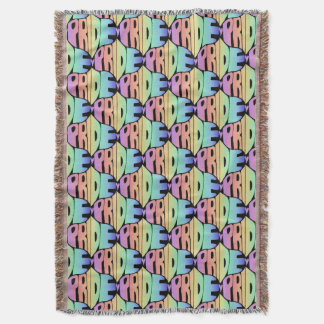 regenboog trots ogee patroon handlettering deken