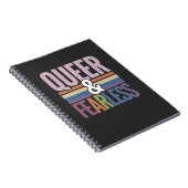 Regenboog trots & onbevreesde LGBT Pride Maand Bon Notitieboek (Rechterzijde)
