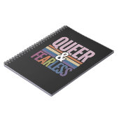 Regenboog trots & onbevreesde LGBT Pride Maand Bon Notitieboek (Linkerzijde)