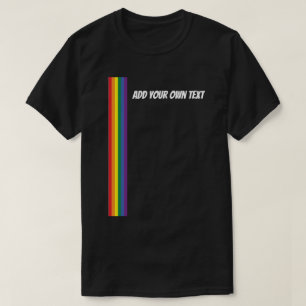 Regenboog trots Persoonlijke tekst sjabloon T-shirt