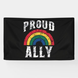 Regenboog Trots Steunbetuiging Lesbische Trots Vin Spandoek