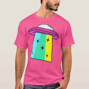 regenboog-ufo t-shirt