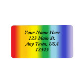 Regenboog v1 etiket (Voorkant)