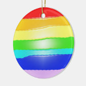 Regenboog v2 keramisch ornament (Links)