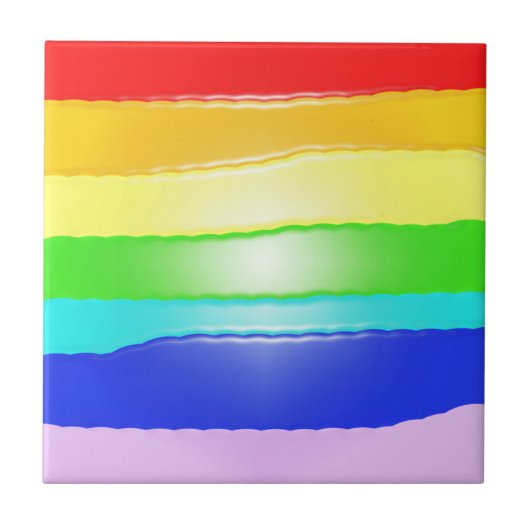 Regenboog v2 tegeltje (Voorkant)